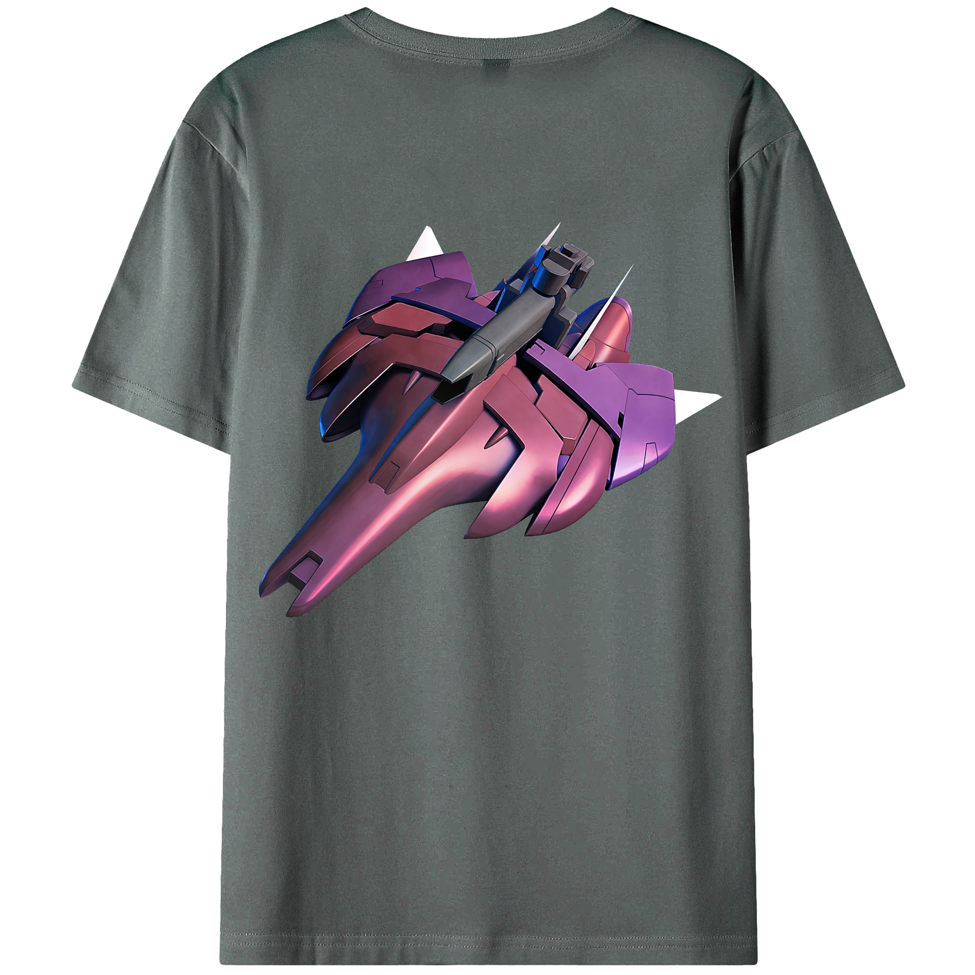 （画像用） 機動戦士ガンダム Mobile Suit Gundam 綿100％ メンズ半袖Tシャツ（バックプリント） 通気性